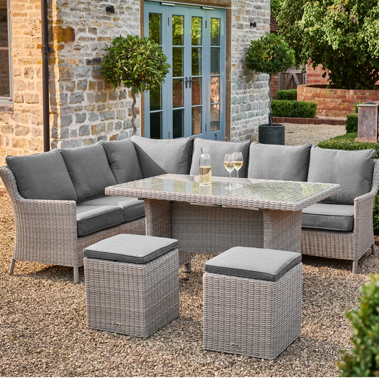 Seville Rattan 6 - Person Seating Group with Cushions