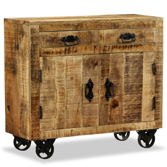 Harpswell 80Cm Wide 2 Drawer Mango Solid Wood Sideboard
