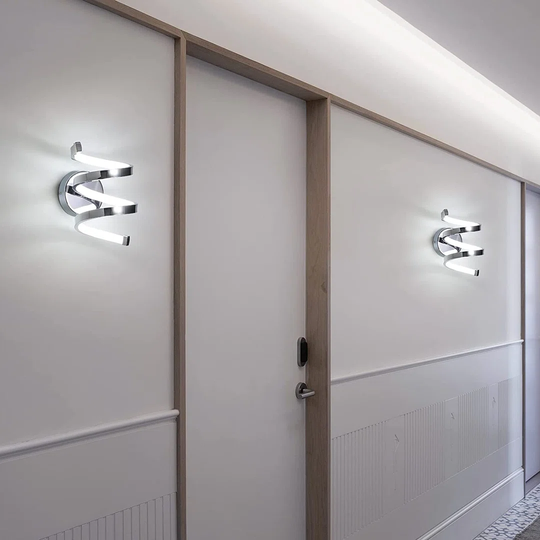 LED Wall Light, 18W Modern Indoor Wall Lamp, Wall Light Fixture 1440LM 6000K Cool White Light