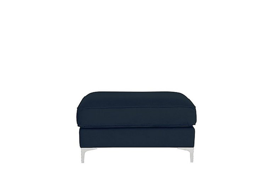Legend Fabric Footstool - Blue