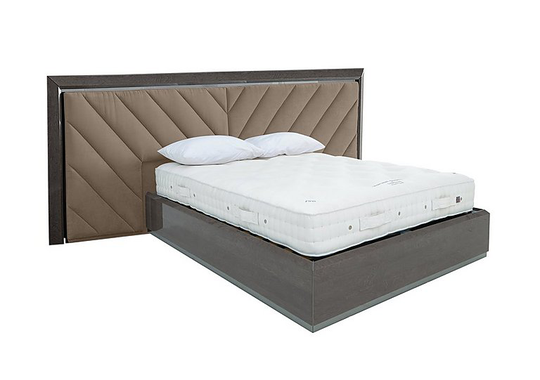 Palazzo Upholstered Bed Frame with Large Headboard - Super King