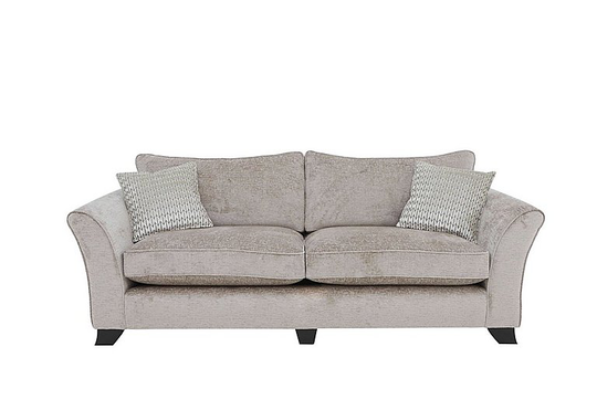 Sasha 4 Seater Classic Back Sofa - Grey