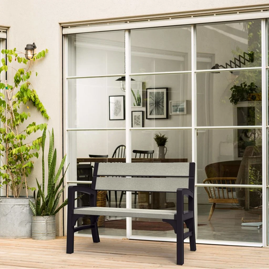 Keter 2-Seater Garden Bench Montero Grey
