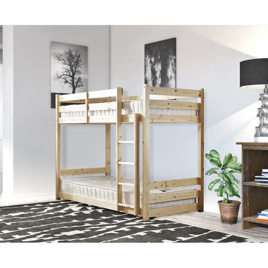 Hoekstra Single (3') Solid Wood Bunk Bed by Mack + Milo