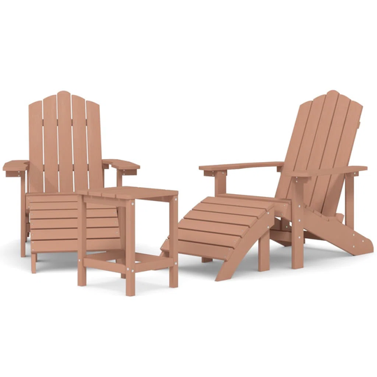 LurLine House of Hampton Garden Adirondack Chair With Table