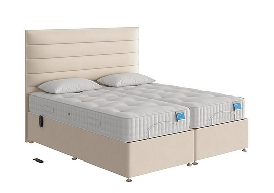 Sleep Story - Natural Comfort Adjustable Divan Bed - Super King - White