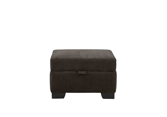Alexander and James - Sumptuous Fabric Storage Footstool - Brown