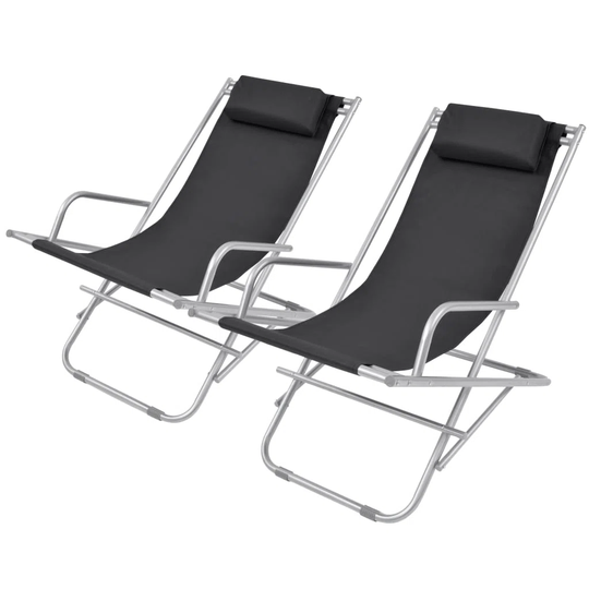 Ahlina Reclining Deck Chair with Cushion