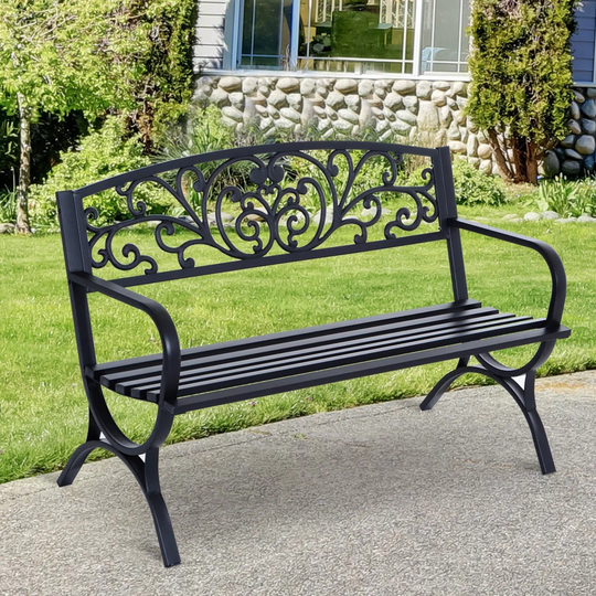 Aalexis Steel Park Bench