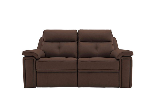 G Plan - Hannington 2 Seater Leather Power Recliner Sofa - Brown