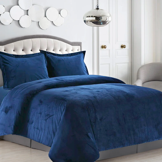 Sebiorn Crushed Velvet Duvet Cover Set