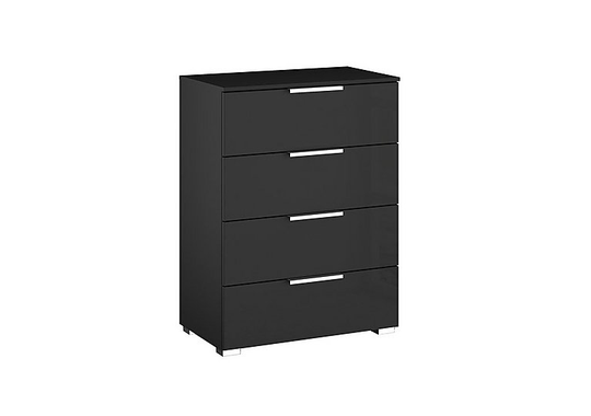 Rauch - Perth 4 Drawer Bedside chest - Black