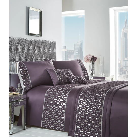 Jayden Glamourous Embellished Sequin Bed Runner