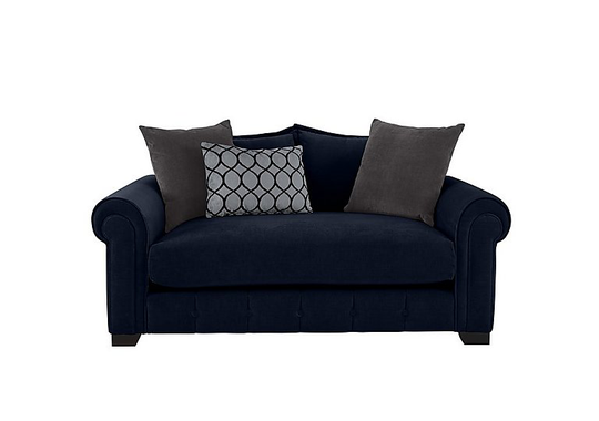 Alexander and James - Sumptuous 2 Seater Fabric Sofa - Blue