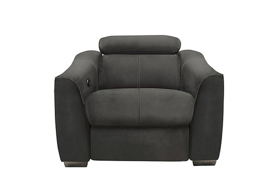 Elixir Fabric Power Recliner Armchair - Grey
