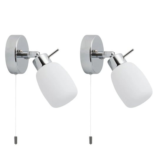 Daisjah 1 - Light Silver/White Wall Light