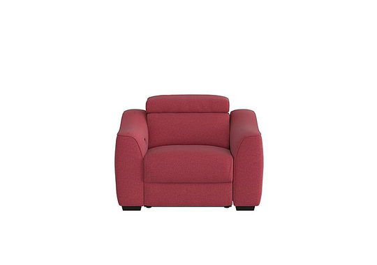 Elixir Fabric Manual Recliner Armchair - Red