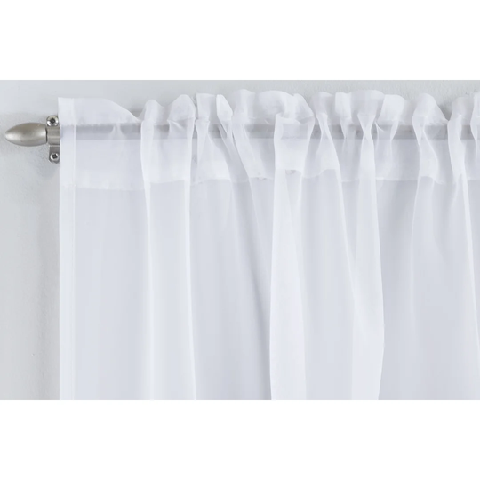 Karl Slot Top Sheer Single Curtain