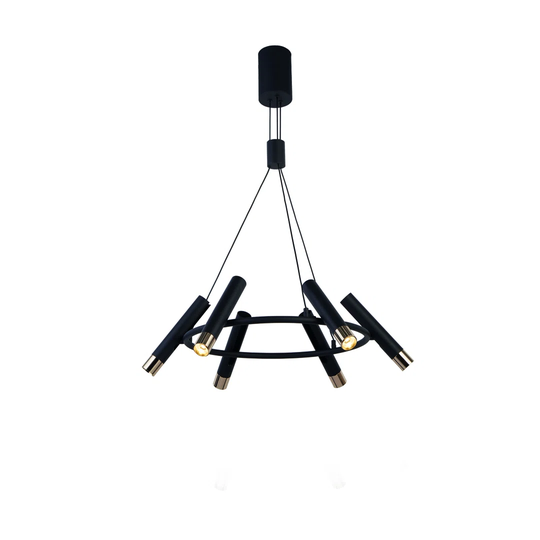 Taven 6 -Light Cluster Cylinder LED Pendant