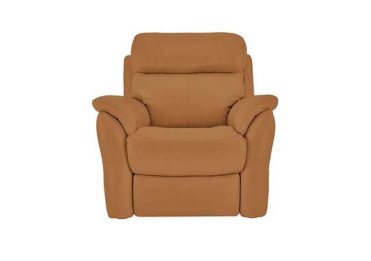 Relax Station Revive Leather Manual Recliner Armchair - Yellow- World of Leather