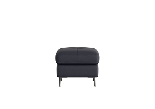 Nicoletti - Maldini Leather Footstool - Blue
