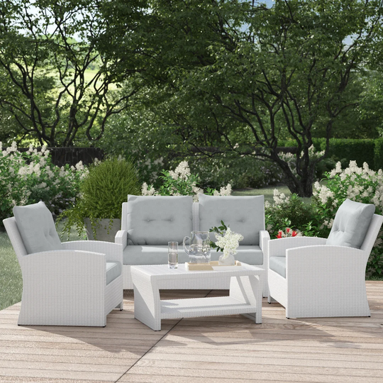 Angelyn 4 Seater Rattan Sofa Set