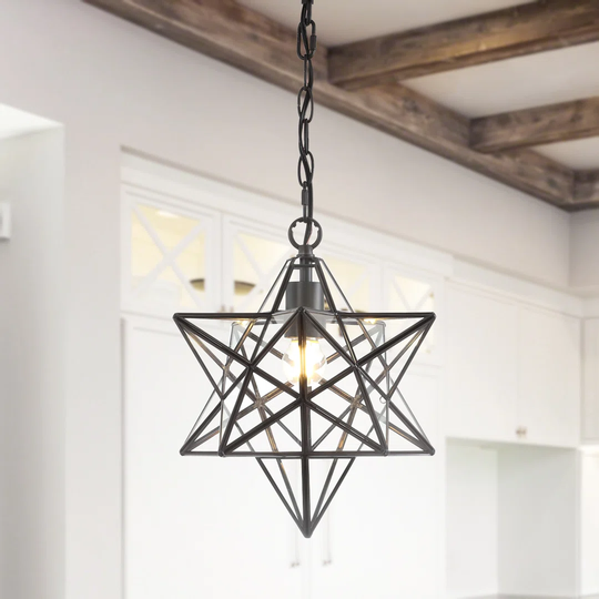 Joanie 1 - Light Single Star Pendant