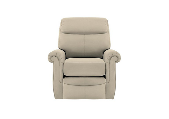 G Plan - Avon Leather Recliner Armchair - Beige