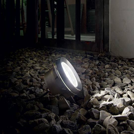 Krypton Silver Integrated LED Metal Well Lights