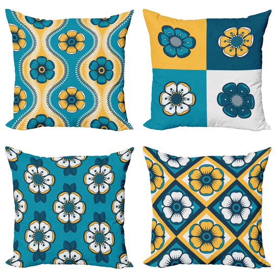 Harveylee Indoor/Outdoor Geometric Square Scatter Cushion Cover
