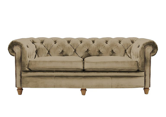 Alexander and James - New England Newport 4 Seater Fabric Sofa - Beige