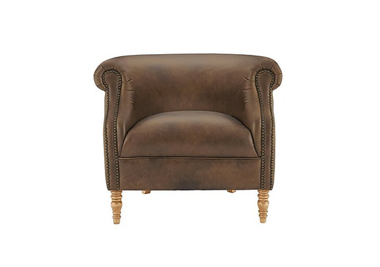 Alexander and James - New England Dukes Leather Armchair - Brown
