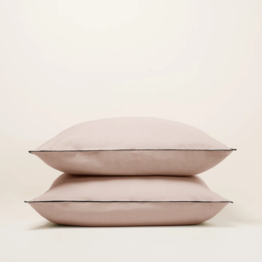 Carlina 100% Linen Button Pillow Protector