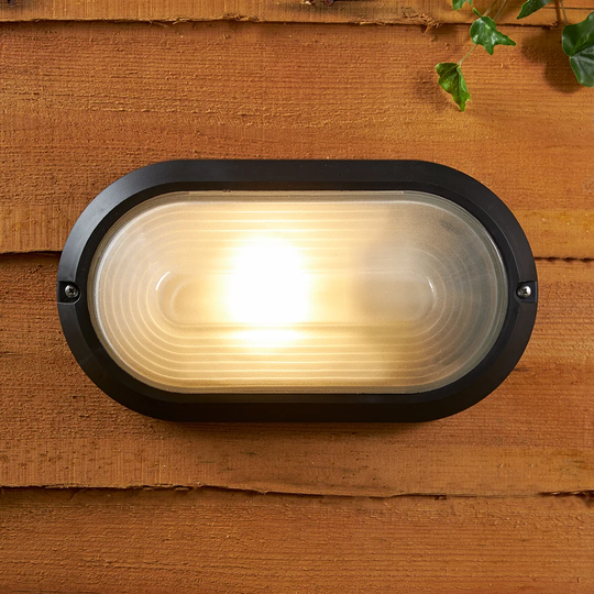 Betony Exterior Oval Bulkhead Garden Yard LED Outdoor Bulkhead Light