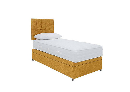 Sleep Story - Ergo 1000 Side Ottoman Divan Set - Single - Yellow
