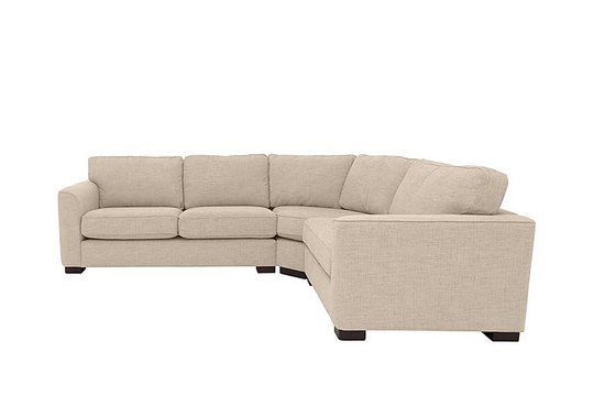 Elora Fabric Corner Sofa - Cream