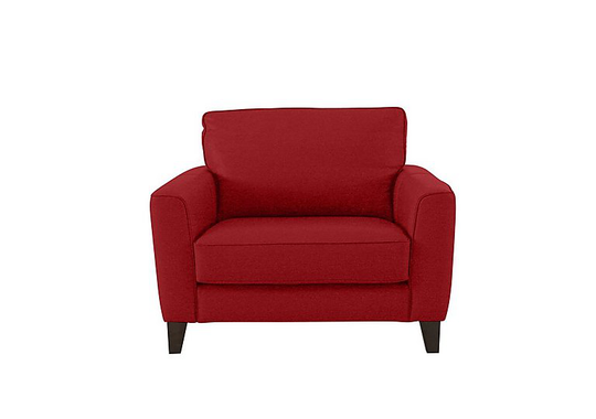 Brondby Fabric Cuddle Chair - Red