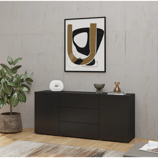 Anrey 140 Cm Wide Solid Wood Sideboard