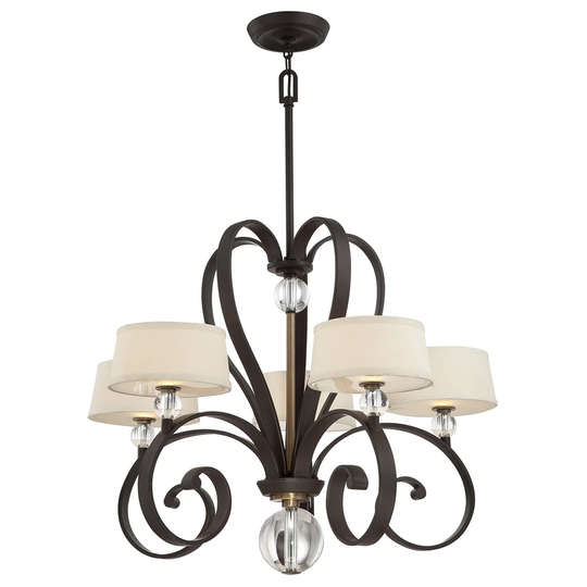 Mandeville 5 -Light Shaded Chandelier