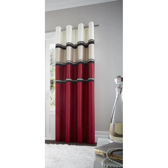 Battle Eyelet Room Darkening Single Curtain