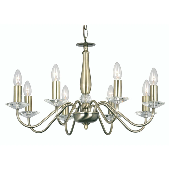 Francine 8 - Light Candle-Style Chandelier