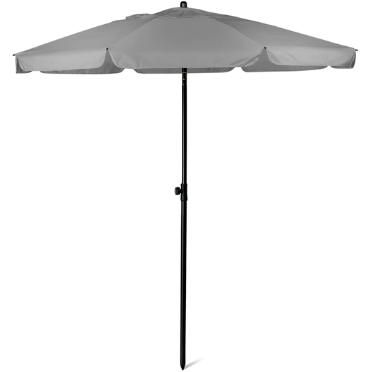 Dakota Fields 2M Beach Umbrella, Beach Parasol, Water Repellent, UV Light Protection, Easy To Open And Close, Garden Outdoor Parasol With Tilt Mechani