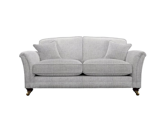 Parker Knoll - Devonshire Large 2 Seater Classic Back Fabric Sofa - Grey