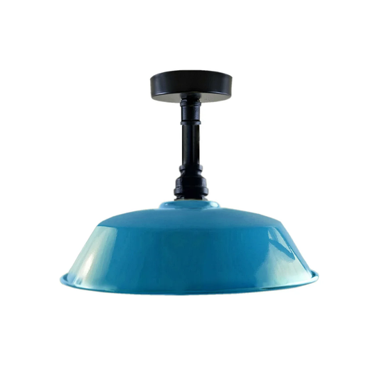 Morven Industrial Pendant Ceiling Light Hanging Lamp Black Pipe Light Vintage Downlight