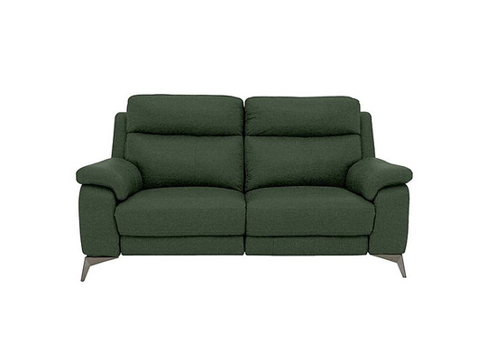 Missouri 2 Seater Fabric Power Recliner Sofa - Green