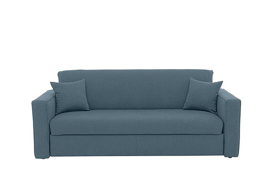 Versatile 3 Seater Fabric Sofa Bed with Box Arms