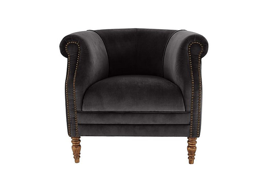 Alexander and James - New England Dukes Fabric Armchair - Grey