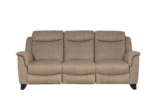 Parker Knoll - Manhattan 3 Seater Fabric Power Recliner Sofa - Brown