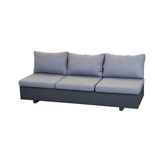 210Cm Wide Outdoor Garden Sofa with Cushions