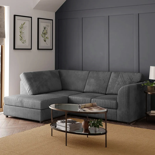 Duvernay Fullback Corner Sofa - Grey